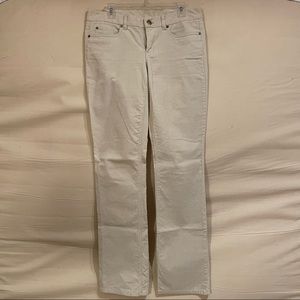 J Crew Favorite Fit Bootcut Corduroy Pants, Ivory